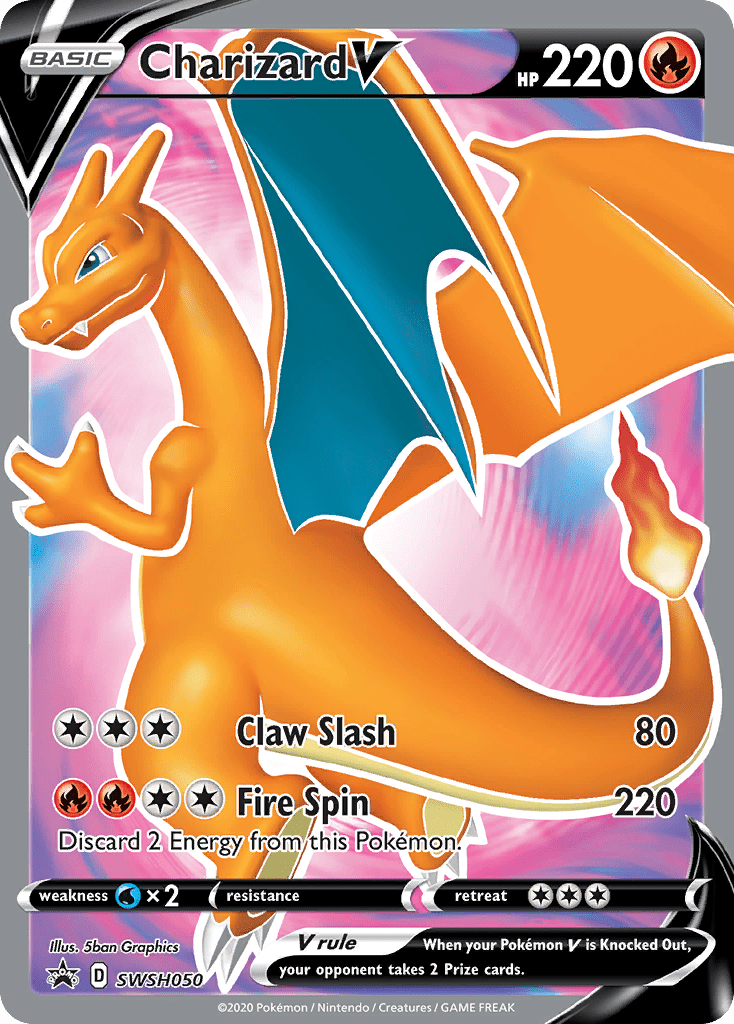 Charizard V (SWSH050) [Sword & Shield: Black Star Promos] Pokemon Single Pokémon  | Multizone: Comics And Games