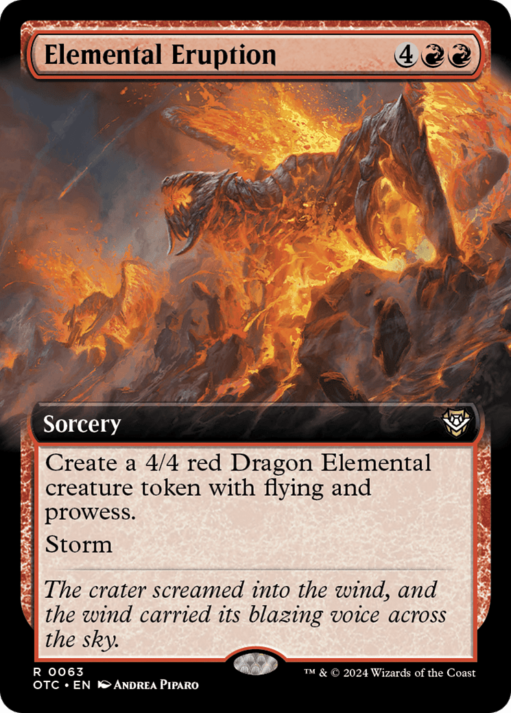 Elemental Eruption (Extended Art) [Outlaws of Thunder Junction Commander] MTG Single Magic: The Gathering  | Multizone: Comics And Games