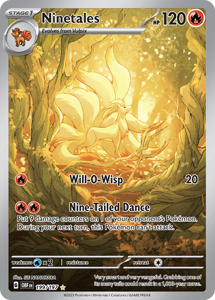Ninetales (199/197) [Scarlet & Violet: Obsidian Flames] Pokemon Single Pokémon  | Multizone: Comics And Games