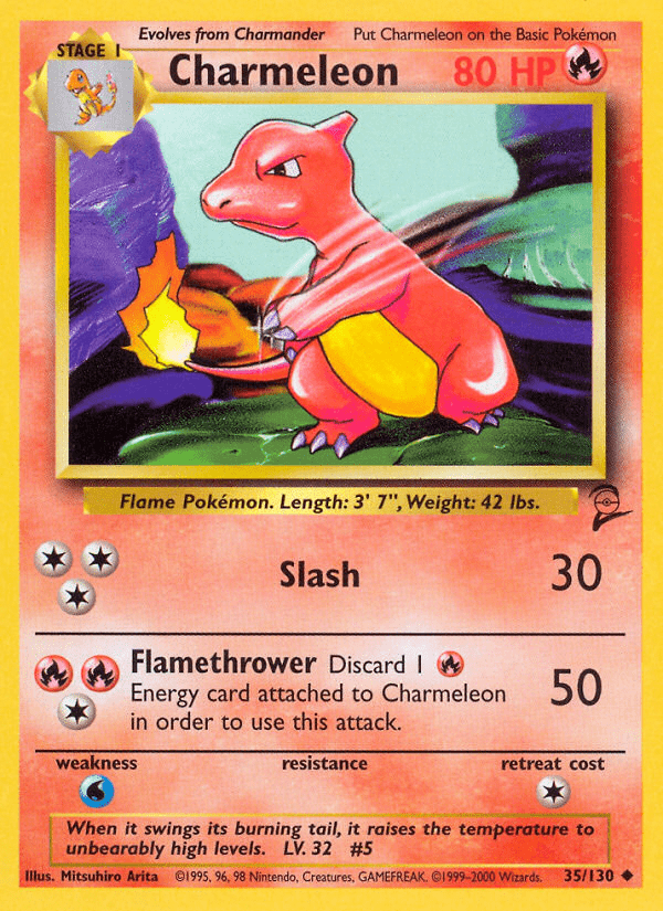 Charmeleon (35/130) [Base Set 2] Pokemon Single Pokémon  | Multizone: Comics And Games