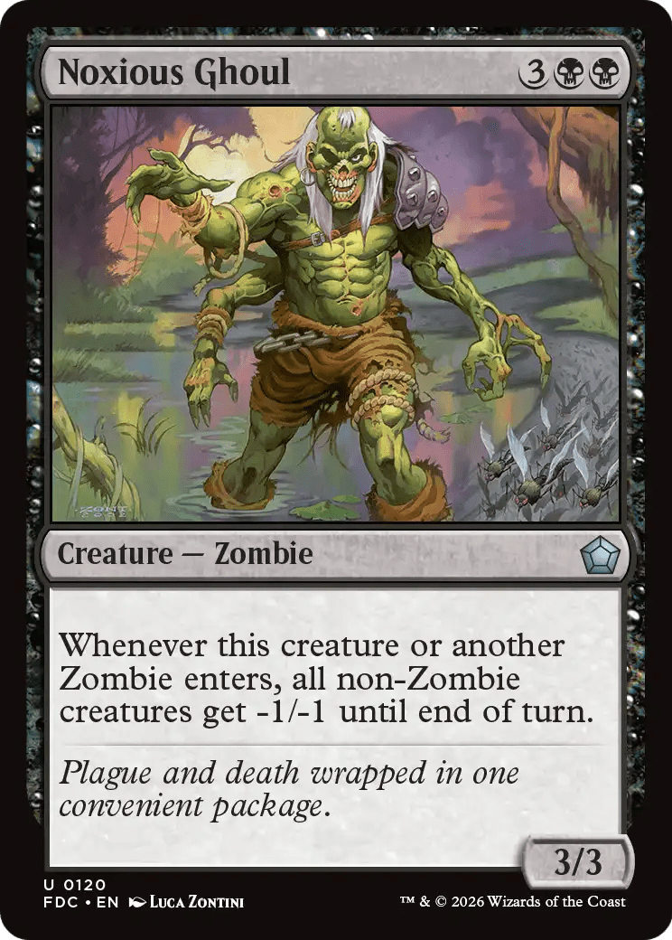 Noxious Ghoul [Foundations Commander] MTG Single Magic: The Gathering  | Multizone: Comics And Games