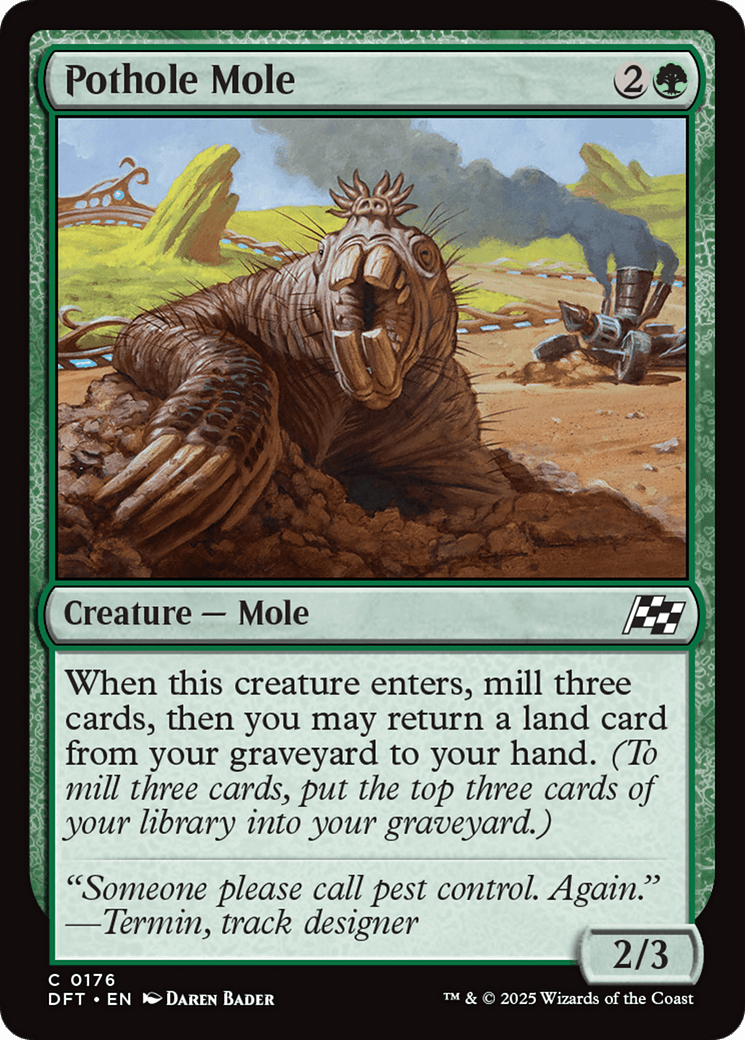 Pothole Mole [Aetherdrift] MTG Single Magic: The Gathering  | Multizone: Comics And Games