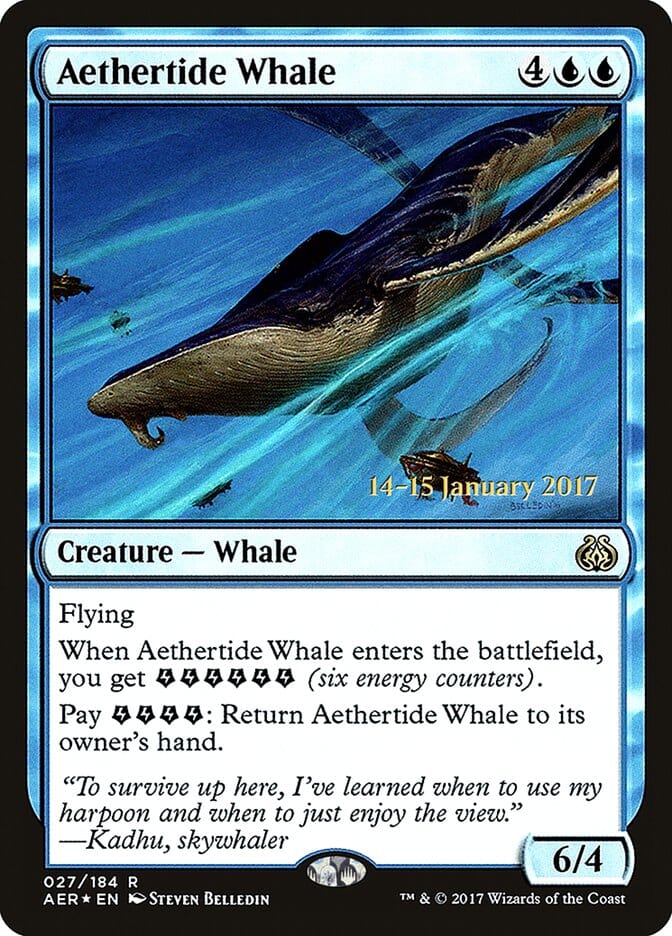 Aethertide Whale [Aether Revolt Prerelease Promos] MTG Single Magic: The Gathering  | Multizone: Comics And Games