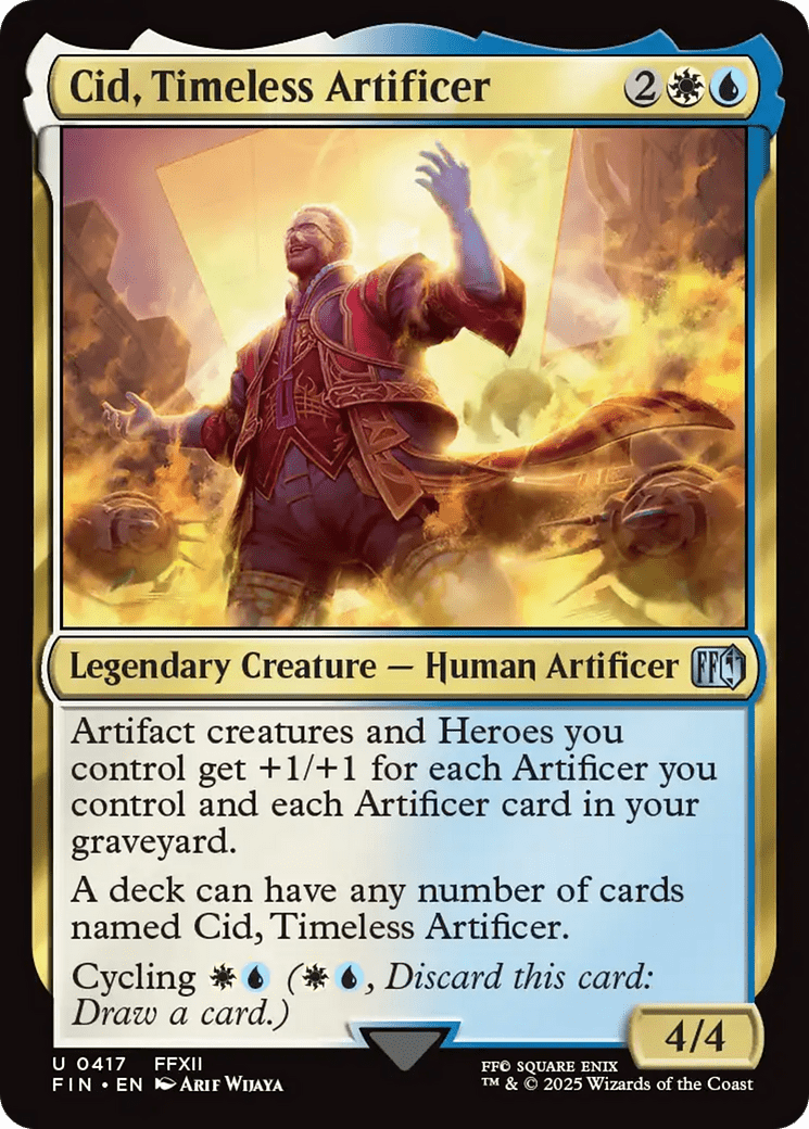 Cid, Timeless Artificer (0417) [FINAL FANTASY] MTG Single Magic: The Gathering  | Multizone: Comics And Games