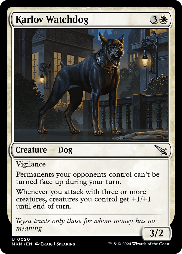 Karlov Watchdog [Murders at Karlov Manor] MTG Single Magic: The Gathering  | Multizone: Comics And Games