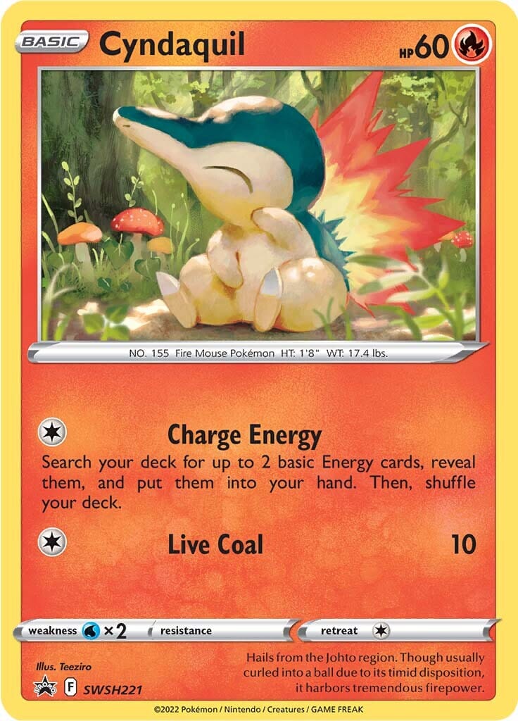 Cyndaquil (SWSH221) [Sword & Shield: Black Star Promos] Pokemon Single Pokémon  | Multizone: Comics And Games