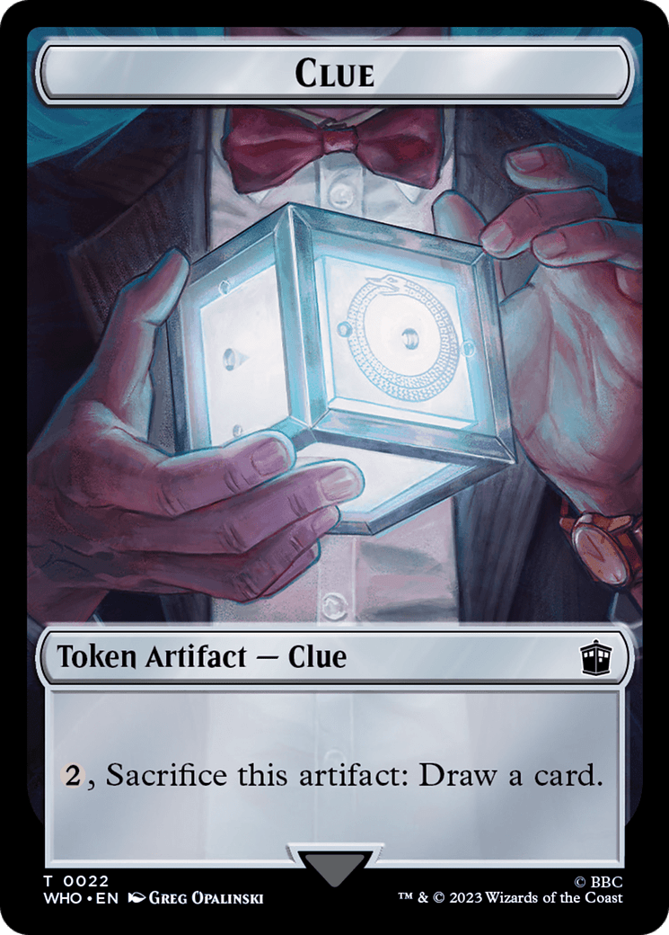 Human (0006) // Clue (0022) Double-Sided Token [Doctor Who Tokens] MTG Single Magic: The Gathering  | Multizone: Comics And Games