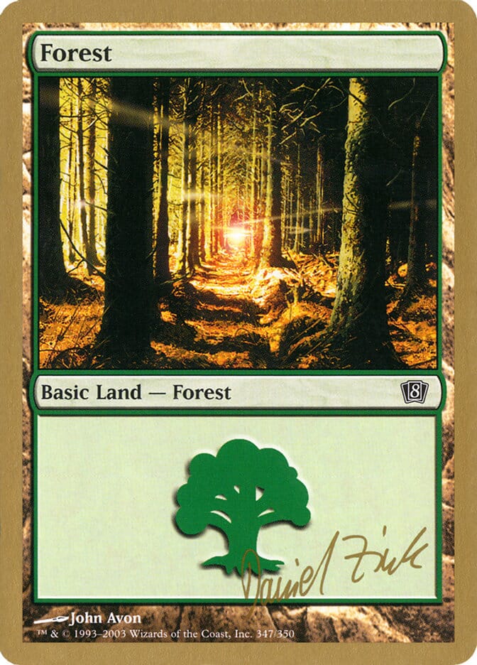 Forest (dz347) (Daniel Zink) [World Championship Decks 2003] MTG Single Magic: The Gathering  | Multizone: Comics And Games