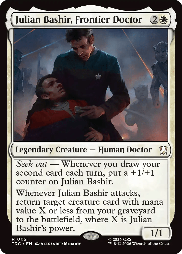 Julian Bashir, Frontier Doctor [Star Trek Commander] MTG Single Magic: The Gathering  | Multizone: Comics And Games