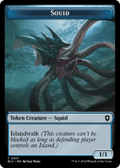 Elephant // Squid Double-Sided Token [Bloomburrow Commander Tokens] MTG Single Magic: The Gathering  | Multizone: Comics And Games
