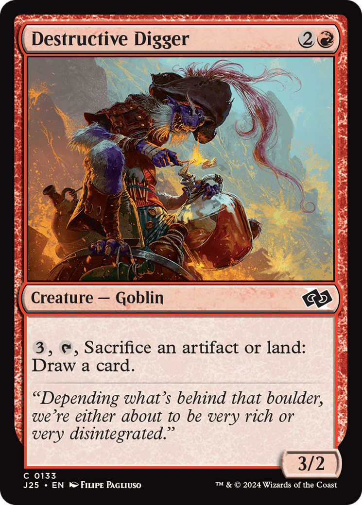 Destructive Digger [Foundations Jumpstart] MTG Single Magic: The Gathering  | Multizone: Comics And Games