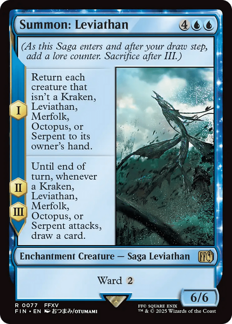 Summon: Leviathan [FINAL FANTASY] MTG Single Magic: The Gathering  | Multizone: Comics And Games