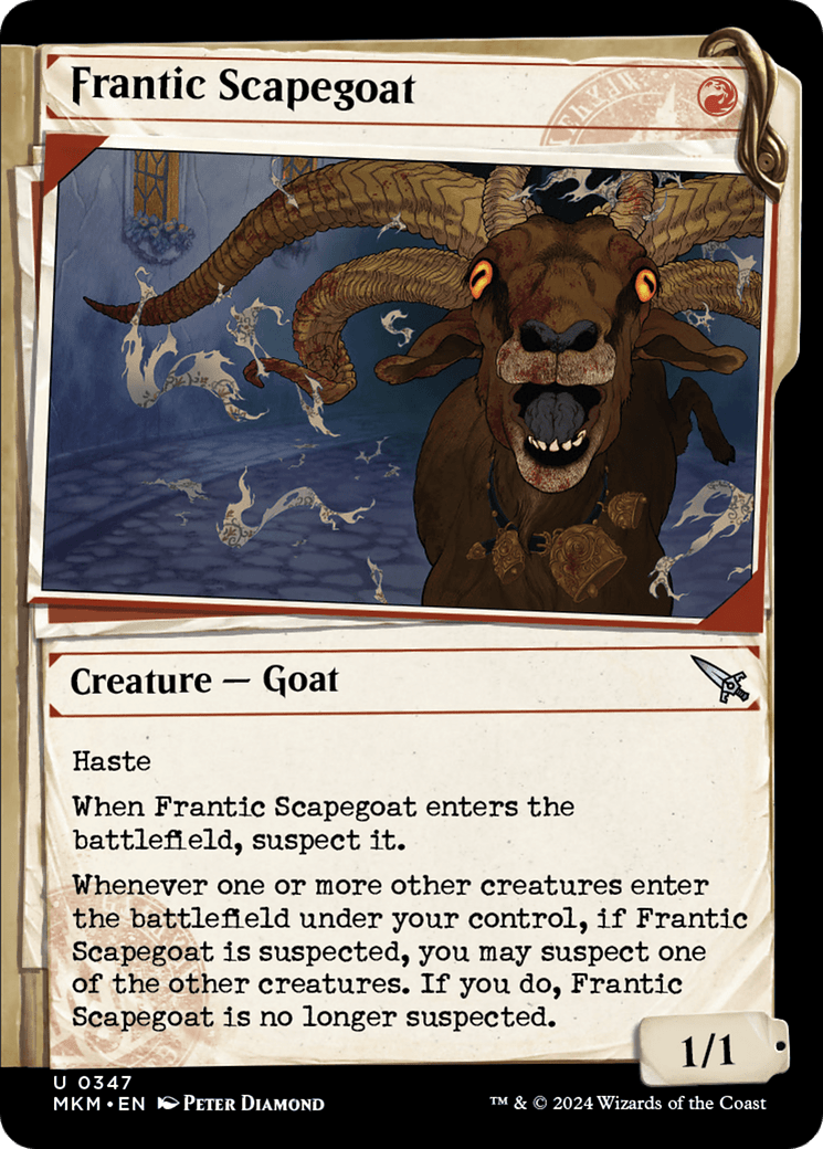 Frantic Scapegoat (Showcase) [Murders at Karlov Manor] MTG Single Magic: The Gathering  | Multizone: Comics And Games