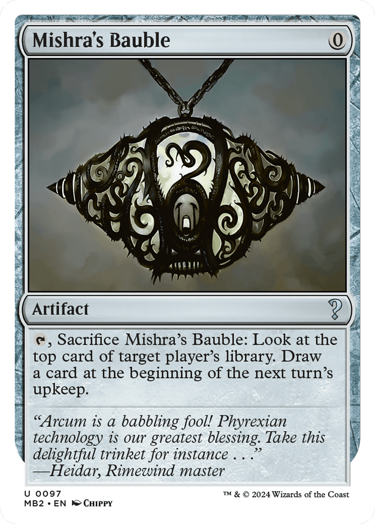 Mishra's Bauble (White Border) [Mystery Booster 2] MTG Single Magic: The Gathering  | Multizone: Comics And Games