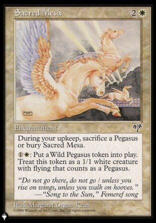 Sacred Mesa [The List] MTG Single Magic: The Gathering  | Multizone: Comics And Games