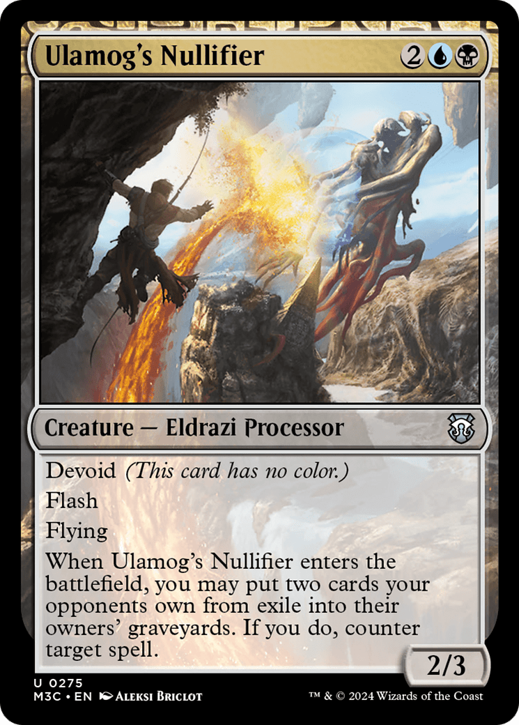 Ulamog's Nullifier (Ripple Foil) [Modern Horizons 3 Commander] MTG Single Magic: The Gathering  | Multizone: Comics And Games