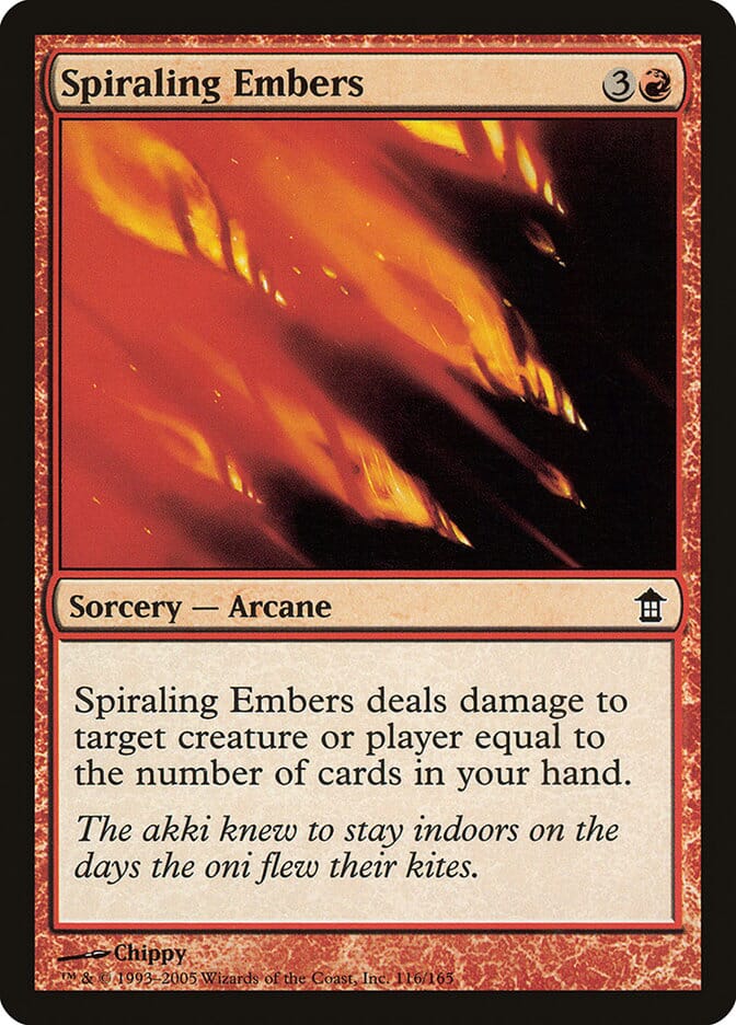 Spiraling Embers [Saviors of Kamigawa] MTG Single Magic: The Gathering  | Multizone: Comics And Games