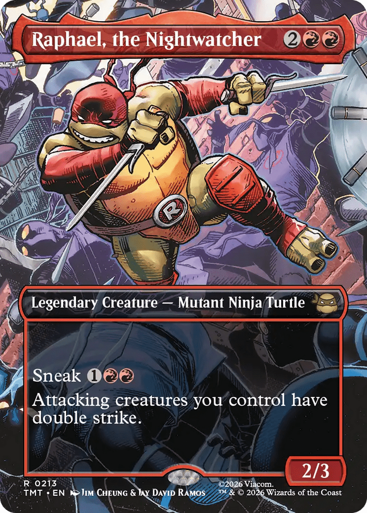 Raphael, the Nightwatcher (Borderless) [Teenage Mutant Ninja Turtles] MTG Single Magic: The Gathering  | Multizone: Comics And Games
