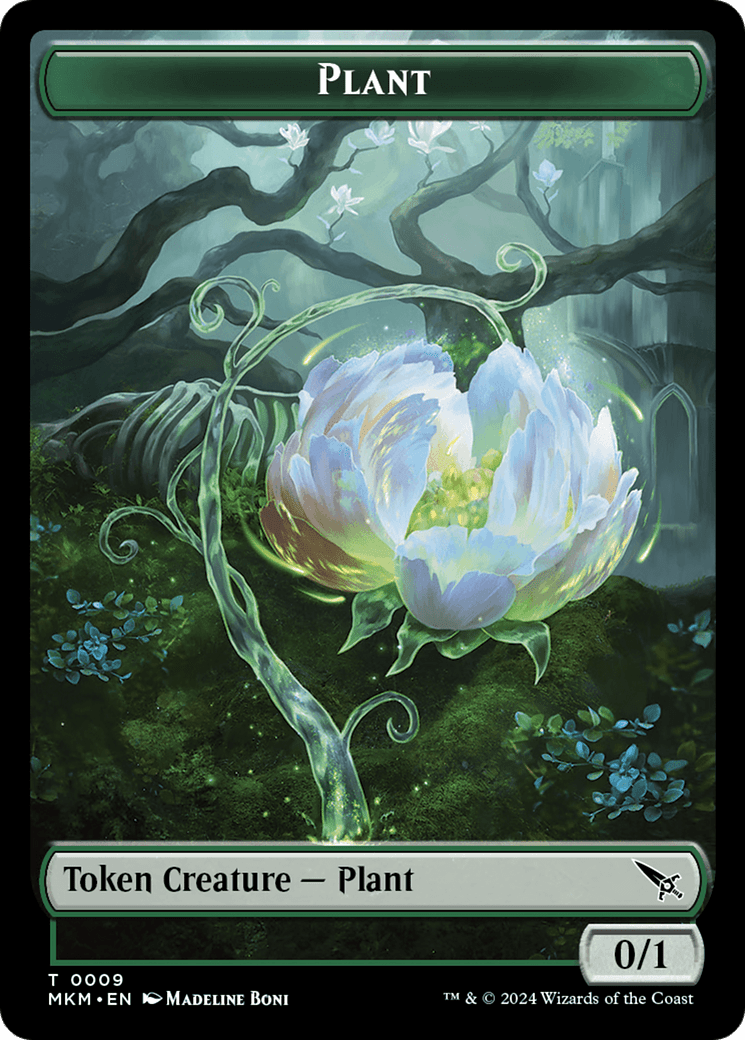 Detective // Plant Double-Sided Token [Murders at Karlov Manor Tokens] MTG Single Magic: The Gathering  | Multizone: Comics And Games