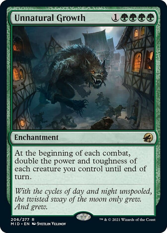 Unnatural Growth [Innistrad: Midnight Hunt] MTG Single Magic: The Gathering  | Multizone: Comics And Games
