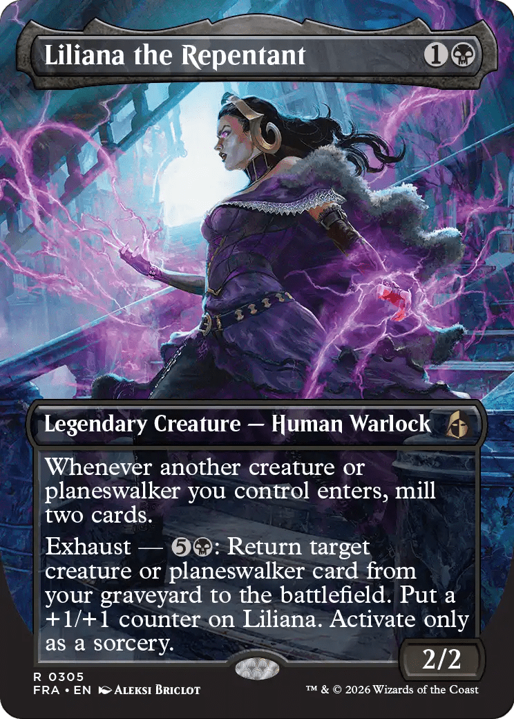 Liliana the Repentant (Borderless) [Reality Fracture] MTG Single Magic: The Gathering  | Multizone: Comics And Games