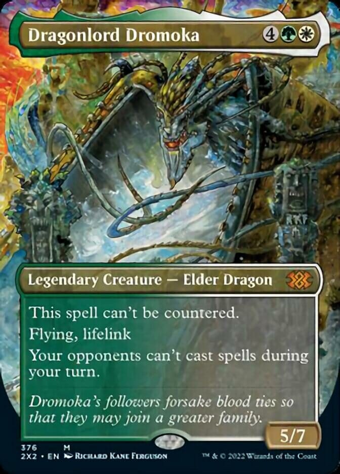 Dragonlord Dromoka (Borderless Alternate Art) [Double Masters 2022] MTG Single Magic: The Gathering  | Multizone: Comics And Games