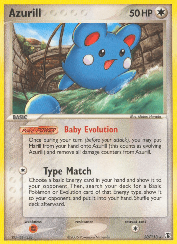 Azurill (20/113) [EX: Delta Species] Pokemon Single Pokémon  | Multizone: Comics And Games