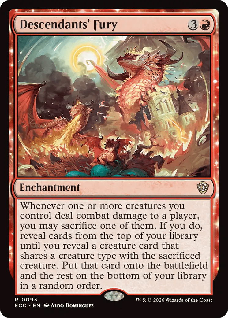 Descendants' Fury [Lorwyn Eclipsed Commander] MTG Single Magic: The Gathering  | Multizone: Comics And Games