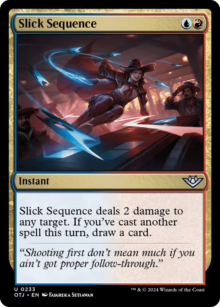 Slick Sequence [Outlaws of Thunder Junction] MTG Single Magic: The Gathering  | Multizone: Comics And Games