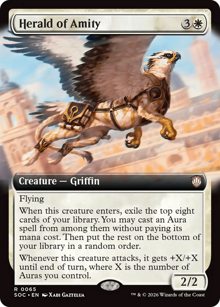 Herald of Amity (Extended Art) [Secrets of Strixhaven Commander] MTG Single Magic: The Gathering  | Multizone: Comics And Games