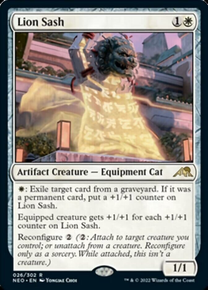 Lion Sash [Kamigawa: Neon Dynasty] MTG Single Magic: The Gathering  | Multizone: Comics And Games