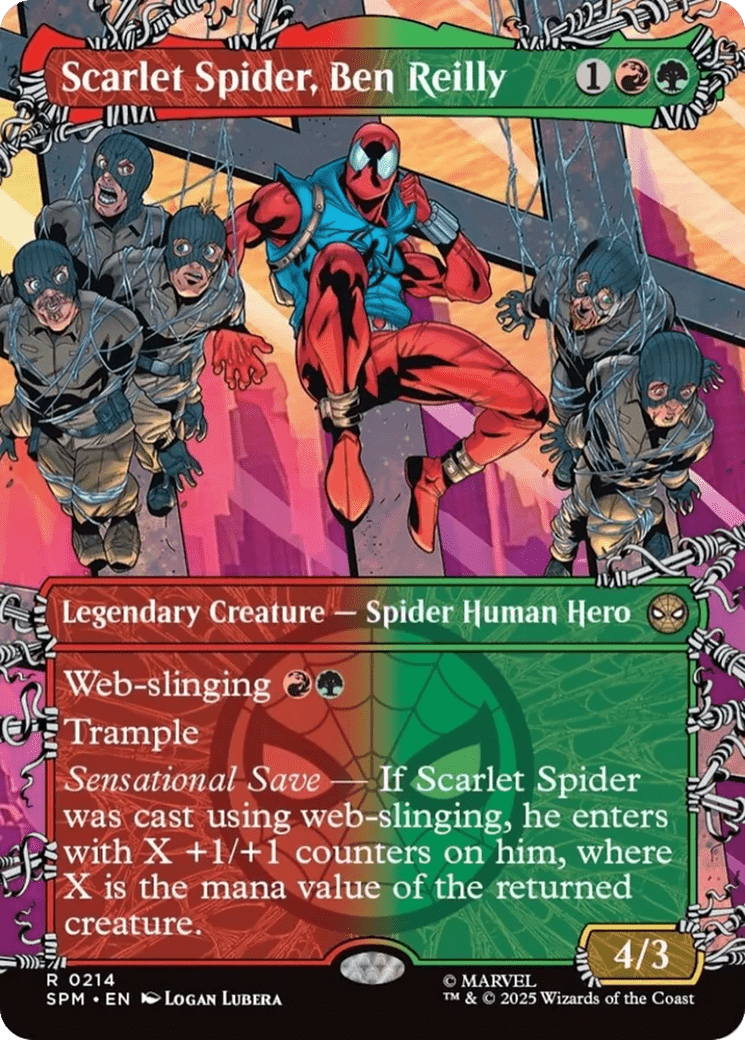 Scarlet Spider, Ben Reilly (Borderless) [Marvel's Spider-Man] MTG Single Magic: The Gathering  | Multizone: Comics And Games