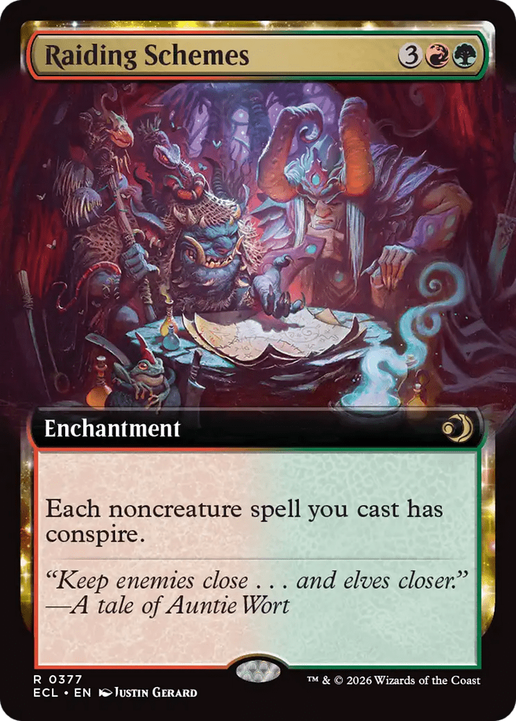 Raiding Schemes (Extended Art) [Lorwyn Eclipsed] MTG Single Magic: The Gathering  | Multizone: Comics And Games