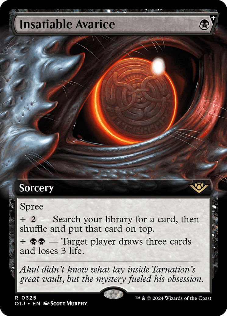 Insatiable Avarice (Extended Art) [Outlaws of Thunder Junction] MTG Single Magic: The Gathering  | Multizone: Comics And Games