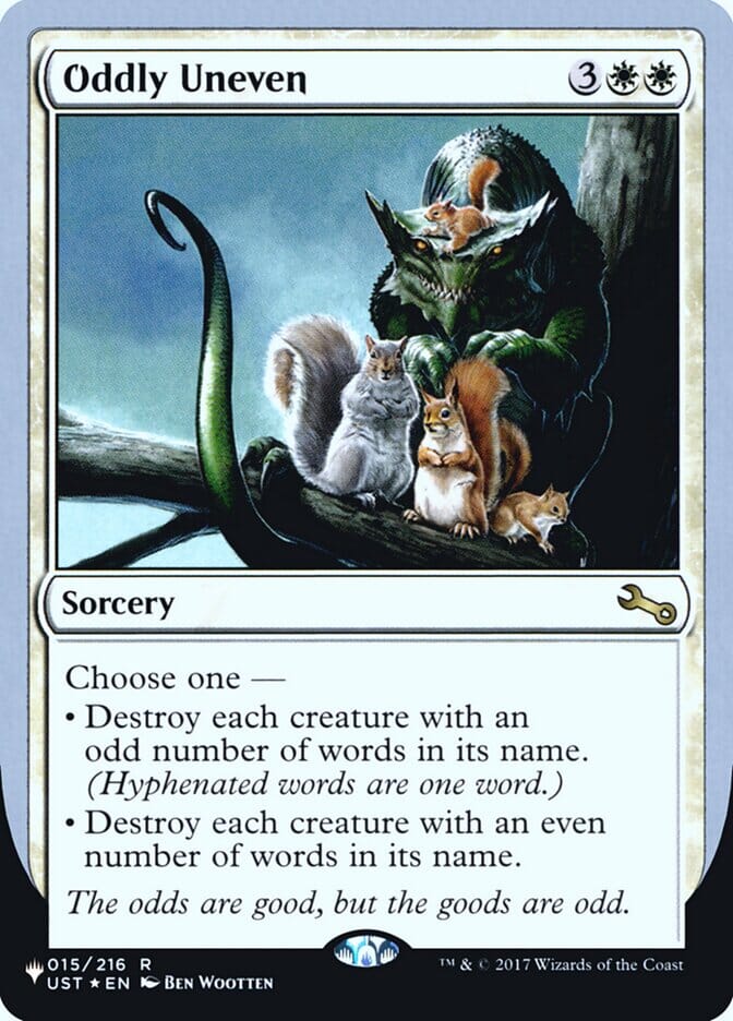 Oddly Uneven (Unfinity Foil Edition) [The List] MTG Single Magic: The Gathering  | Multizone: Comics And Games