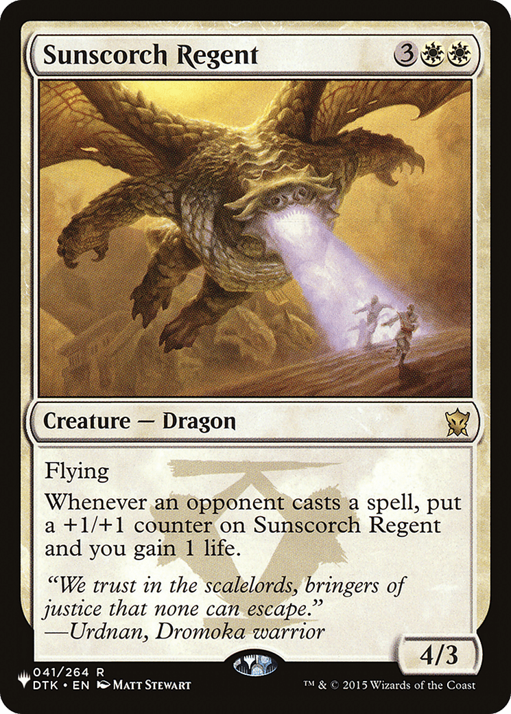 Sunscorch Regent [The List] MTG Single Magic: The Gathering  | Multizone: Comics And Games