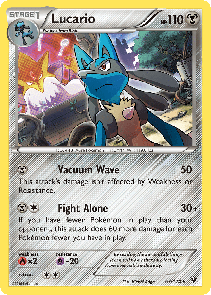 Lucario (63/124) [XY: Fates Collide] Pokemon Single Pokémon  | Multizone: Comics And Games