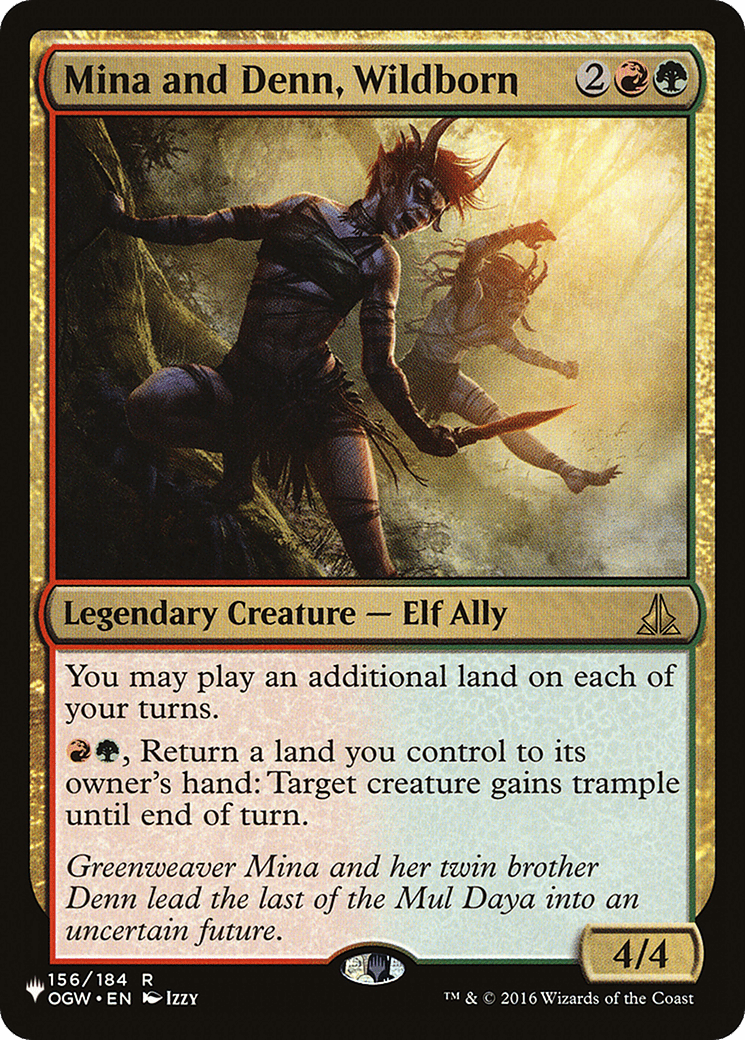 Mina and Denn, Wildborn [The List] MTG Single Magic: The Gathering  | Multizone: Comics And Games