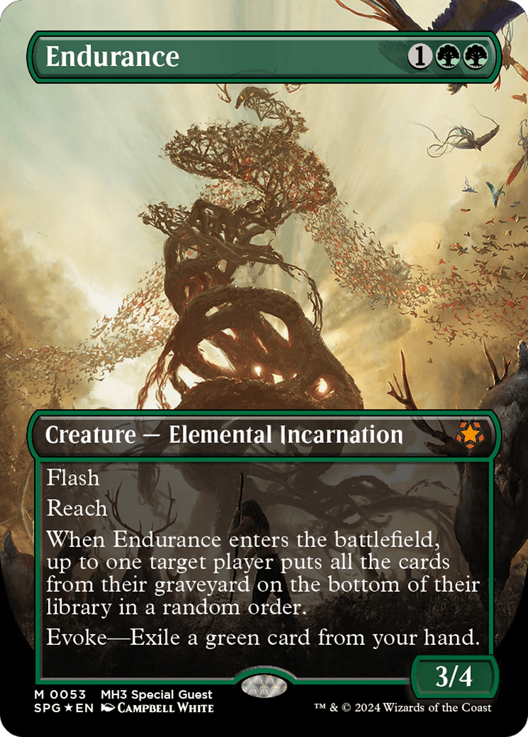 Endurance (Borderless) (Textured Foil) [Modern Horizons 3 Special Guests] MTG Single Magic: The Gathering  | Multizone: Comics And Games