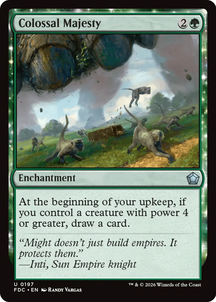 Colossal Majesty [Foundations Commander] MTG Single Magic: The Gathering  | Multizone: Comics And Games