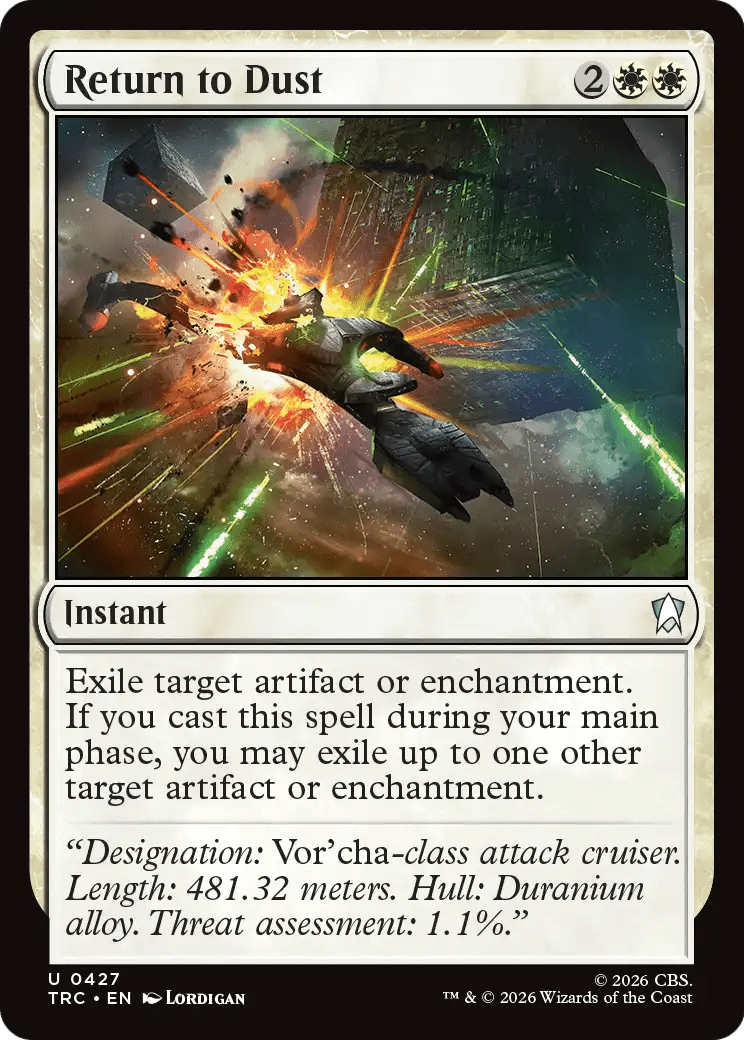 Return to Dust (Surge Foil) [Star Trek Commander] MTG Single Magic: The Gathering  | Multizone: Comics And Games