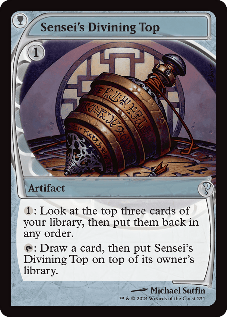 Sensei's Divining Top (Future Sight) [Mystery Booster 2] MTG Single Magic: The Gathering  | Multizone: Comics And Games