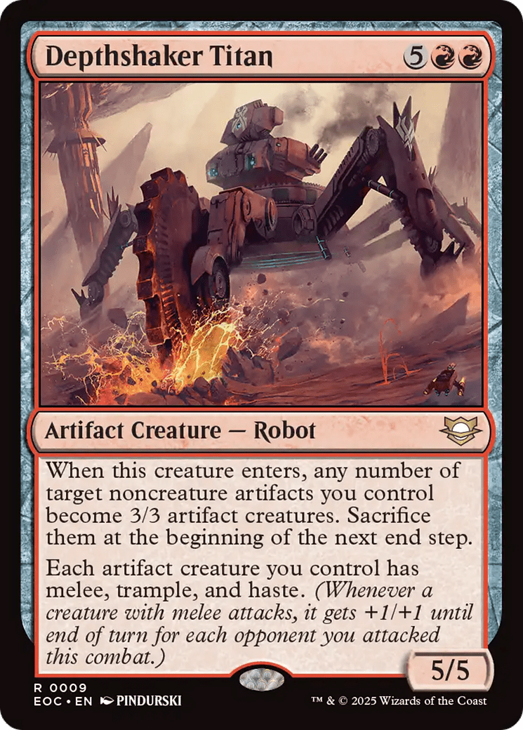 Depthshaker Titan [Edge of Eternities Commander] MTG Single Magic: The Gathering  | Multizone: Comics And Games