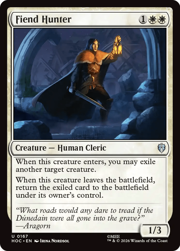 Fiend Hunter [The Hobbit: Eternal-Legal] MTG Single Magic: The Gathering  | Multizone: Comics And Games