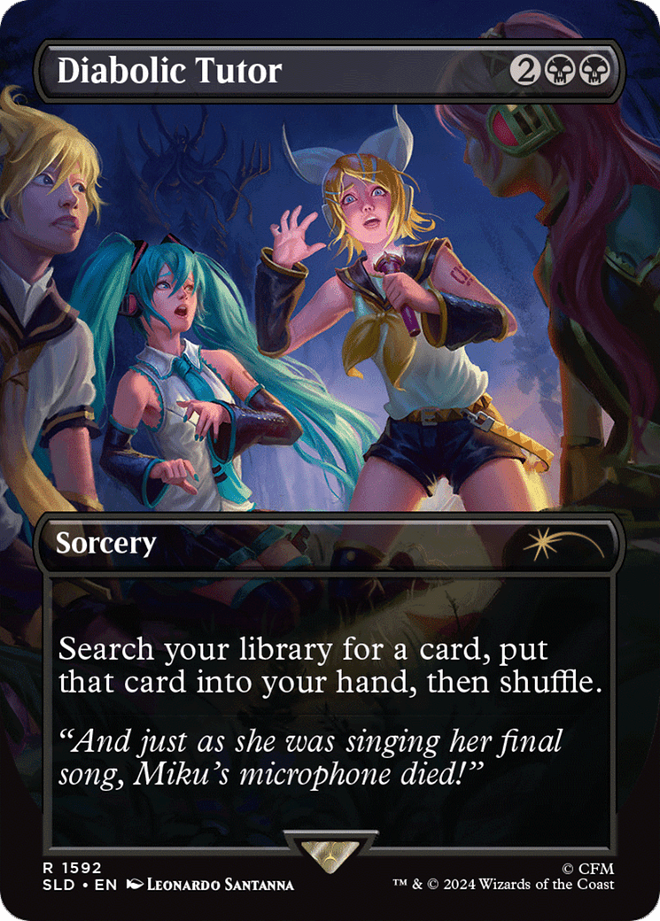 Diabolic Tutor (1592) [Secret Lair Drop Series] MTG Single Magic: The Gathering  | Multizone: Comics And Games