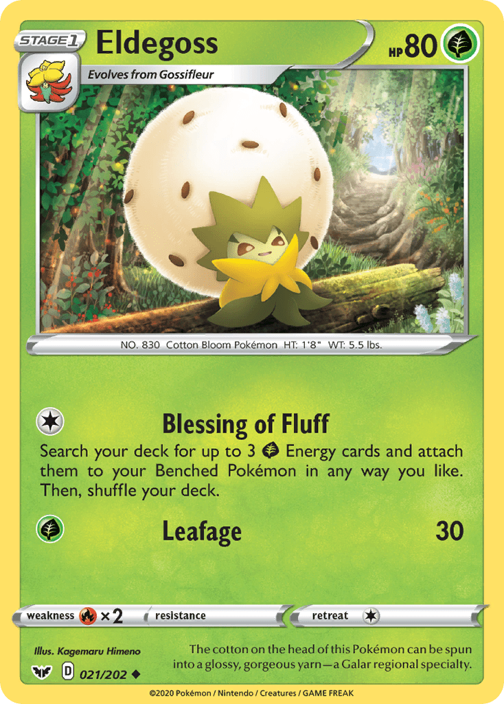 Eldegoss (021/202) [Sword & Shield: Base Set] Pokemon Single Pokémon  | Multizone: Comics And Games