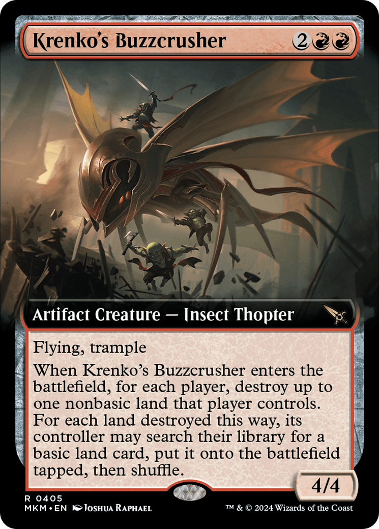 Krenko's Buzzcrusher (Extended Art) [Murders at Karlov Manor] MTG Single Magic: The Gathering  | Multizone: Comics And Games