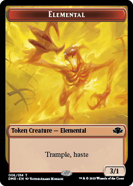 Goblin // Elemental Double-Sided Token [Dominaria Remastered Tokens] MTG Single Magic: The Gathering  | Multizone: Comics And Games