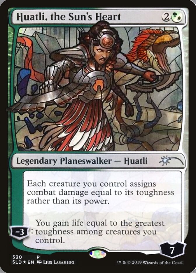 Huatli, the Sun's Heart (Stained Glass) [Secret Lair Drop Promos] MTG Single Magic: The Gathering  | Multizone: Comics And Games