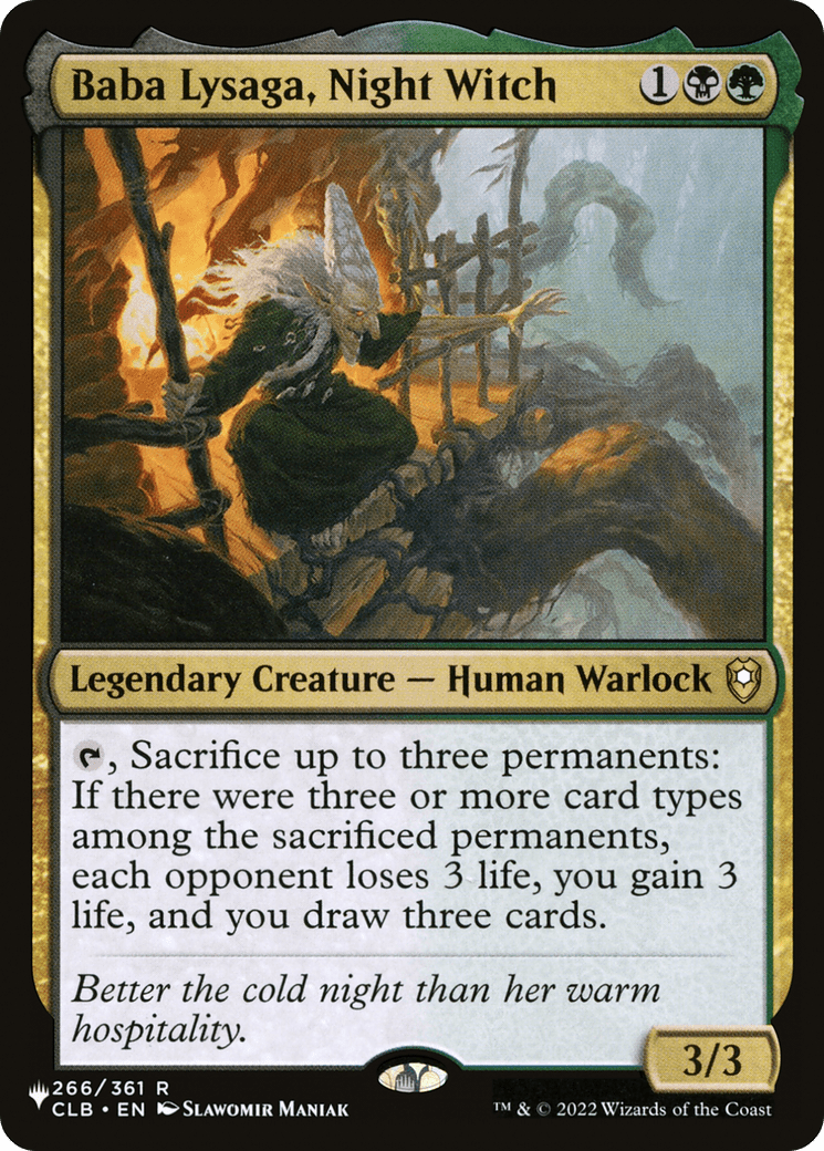 Baba Lysaga, Night Witch [The List] MTG Single Magic: The Gathering  | Multizone: Comics And Games